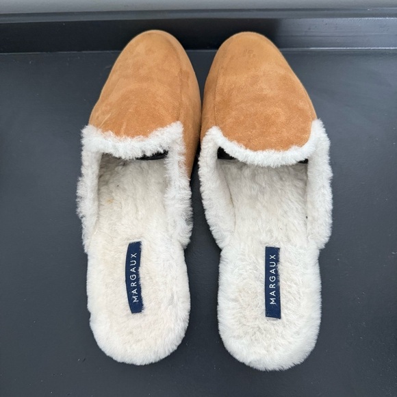 Margaux tan suede shearling mule flat shoes - size 8 (38) - Picture 7 of 7